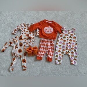 Newborn Fall & Halloween Clothing + Booties